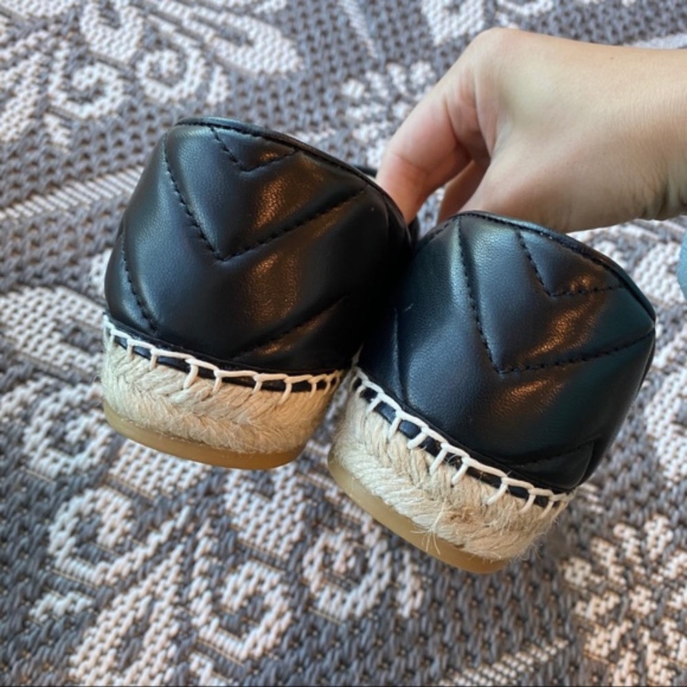 Gucci Black Leather Espadrilles - Picture 3 of 9